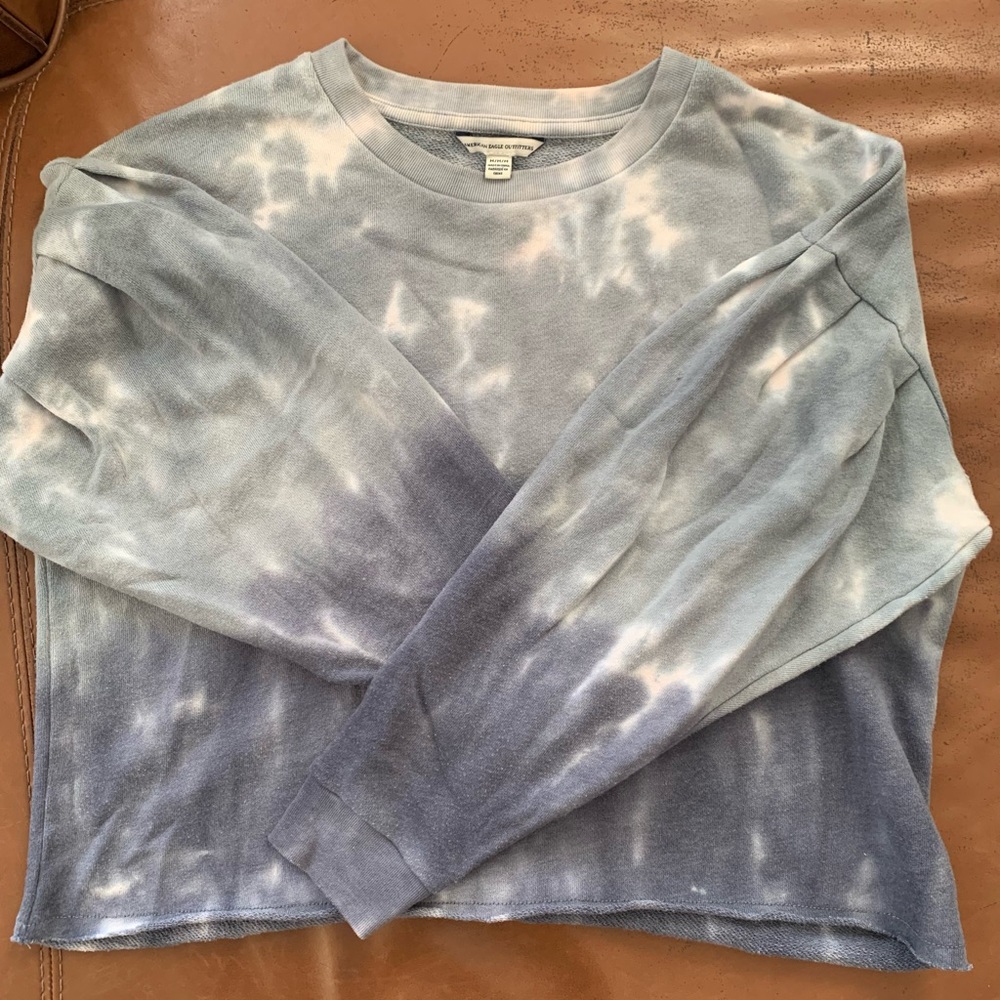 Cropped AE Tie-dye Crewneck